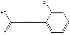 3-(2-chlorophenyl)-2-propynoic acid Struktur