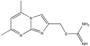 (5,7-dimethylimidazo[1,2-a]pyrimidin-2-yl)methyl imidothiocarbamate Struktur