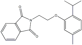 2-[2-(2-isopropyl-5-methylphenoxy)ethyl]-1H-isoindole-1,3(2H)-dione Struktur