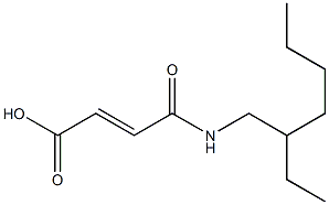 4-[(2-ethylhexyl)amino]-4-oxo-2-butenoic acid Struktur