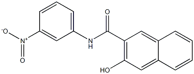 2-hydroxy-3-naphthoyl-M-nitroaniline Struktur