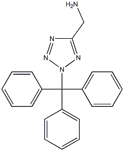 (2-Trityl-2H-tetrazol-5-yl)methylamine Struktur