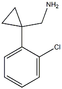 [1-(2-Chlorophenyl)cyclopropyl]methylamine Struktur