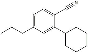 4-trans-n-Propylcyclohexylcyanobenzene Struktur