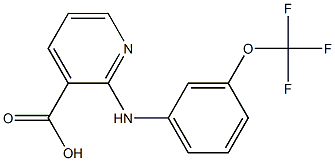 2-{[3-(trifluoromethoxy)phenyl]amino}pyridine-3-carboxylic acid Struktur