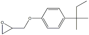 2-{[4-(1,1-dimethylpropyl)phenoxy]methyl}oxirane Struktur