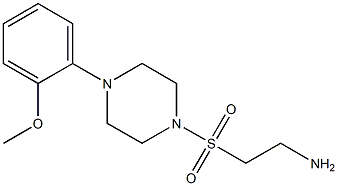 2-{[4-(2-methoxyphenyl)piperazin-1-yl]sulfonyl}ethanamine Struktur