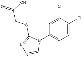 2-{[4-(3,4-dichlorophenyl)-4H-1,2,4-triazol-3-yl]sulfanyl}acetic acid Struktur