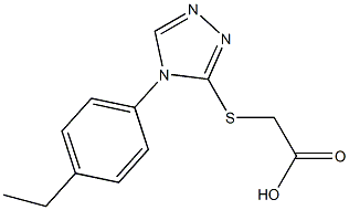 2-{[4-(4-ethylphenyl)-4H-1,2,4-triazol-3-yl]sulfanyl}acetic acid Struktur