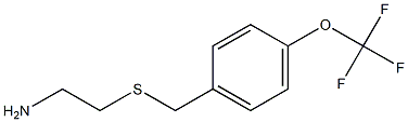 2-{[4-(trifluoromethoxy)benzyl]thio}ethanamine Struktur