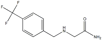 2-{[4-(trifluoromethyl)benzyl]amino}acetamide Struktur