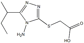 2-{[4-amino-5-(butan-2-yl)-4H-1,2,4-triazol-3-yl]sulfanyl}acetic acid Struktur