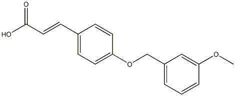 3-{4-[(3-methoxyphenyl)methoxy]phenyl}prop-2-enoic acid Struktur