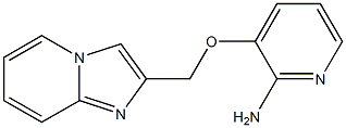 3-{imidazo[1,2-a]pyridin-2-ylmethoxy}pyridin-2-amine Struktur