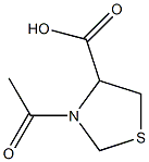 3-acetyl-1,3-thiazolidine-4-carboxylic acid Struktur