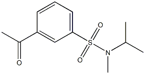 3-acetyl-N-methyl-N-(propan-2-yl)benzene-1-sulfonamide Struktur