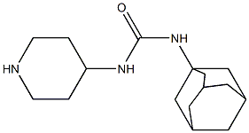 3-adamantan-1-yl-1-piperidin-4-ylurea Struktur