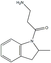 3-amino-1-(2-methyl-2,3-dihydro-1H-indol-1-yl)propan-1-one Struktur