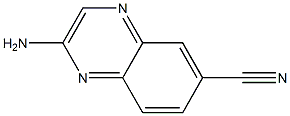 6-Quinoxalinecarbonitrile,  2-amino- Struktur