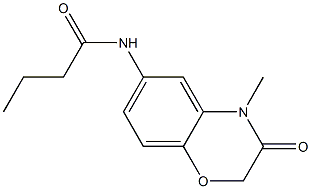 Butanamide,  N-(3,4-dihydro-4-methyl-3-oxo-2H-1,4-benzoxazin-6-yl)- Struktur