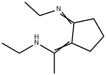 Ethanamine,  N-ethyl-1-[2-(ethylimino)cyclopentylidene]- Struktur