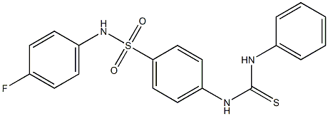 4-[(anilinocarbothioyl)amino]-N-(4-fluorophenyl)benzenesulfonamide Struktur