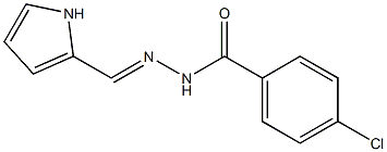 4-chloro-N'-[(E)-1H-pyrrol-2-ylmethylidene]benzohydrazide Struktur