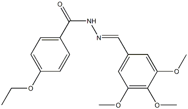 4-ethoxy-N'-[(E)-(3,4,5-trimethoxyphenyl)methylidene]benzohydrazide Struktur