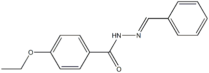 4-ethoxy-N'-[(E)-phenylmethylidene]benzohydrazide Struktur