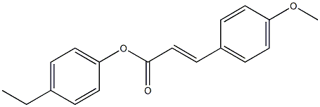 4-ethylphenyl (E)-3-(4-methoxyphenyl)-2-propenoate Struktur