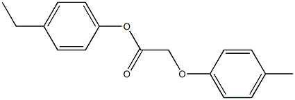 4-ethylphenyl 2-(4-methylphenoxy)acetate Struktur