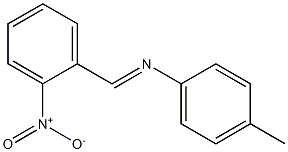 N-(4-methylphenyl)-N-[(E)-(2-nitrophenyl)methylidene]amine Struktur