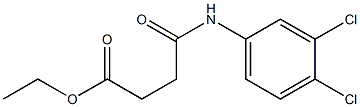 ethyl 4-(3,4-dichloroanilino)-4-oxobutanoate Struktur