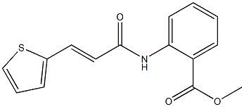 methyl 2-{[(E)-3-(2-thienyl)-2-propenoyl]amino}benzoate Struktur