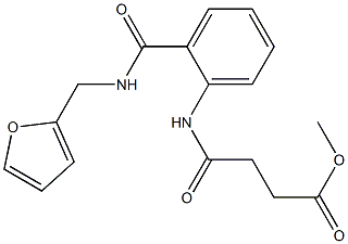 methyl 4-(2-{[(2-furylmethyl)amino]carbonyl}anilino)-4-oxobutanoate Struktur