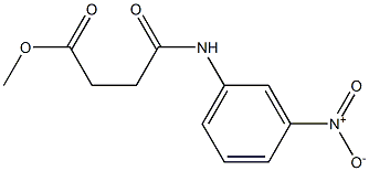 methyl 4-(3-nitroanilino)-4-oxobutanoate Struktur