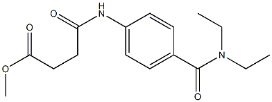 methyl 4-{4-[(diethylamino)carbonyl]anilino}-4-oxobutanoate Struktur