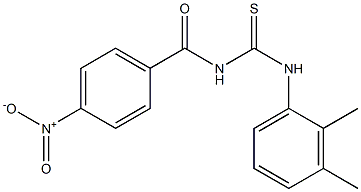 N-(2,3-dimethylphenyl)-N'-(4-nitrobenzoyl)thiourea Struktur