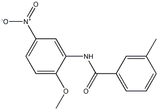 N-(2-methoxy-5-nitrophenyl)-3-methylbenzamide Struktur