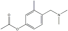 Acetic acid 4-dimethylaminomethyl-3-methylphenyl ester Struktur