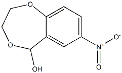 7-Nitro-2,3-dihydro-5H-1,4-benzodioxepin-5-ol Struktur