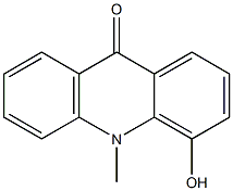 4-Hydroxy-10-methylacridin-9(10H)-one Struktur