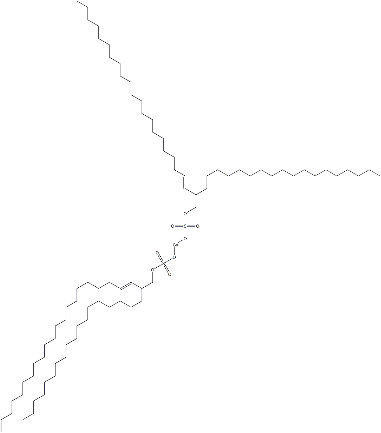 Bis(2-octadecyl-3-tricosenyloxysulfonyloxy)calcium Struktur