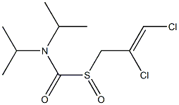 Diisopropylthiocarbamic acid S-oxide S-[(Z)-2,3-dichloroallyl] ester Struktur