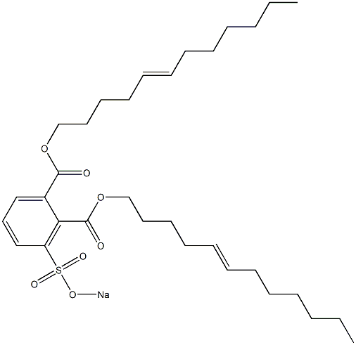 3-(Sodiosulfo)phthalic acid di(5-dodecenyl) ester Struktur