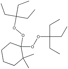 2,2-Dimethyl-1,1-bis(1,1-diethylpropylperoxy)cyclohexane Struktur