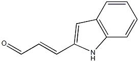 (E)-3-(1H-Indol-2-yl)acrylaldehyde Struktur