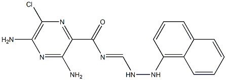 6-Chloro-2-[[(1-naphthalenylamino)aminomethylene]carbamoyl]pyrazine-3,5-diamine Struktur