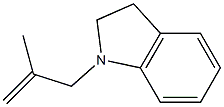 2,3-Dihydro-1-(2-methyl-2-propenyl)-1H-indole Struktur