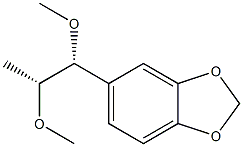 5-[(1R,2R)-1,2-Dimethoxypropyl]-1,3-benzodioxole Struktur